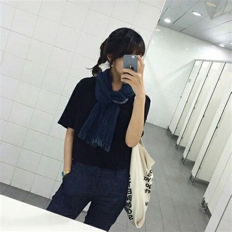 Ulzzang Fashion Ulzzang Girl Ootd Normcore Mirror Selfies Clothes