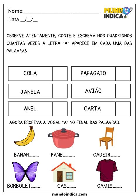 15 Atividades para Educação Infantil 5 Anos para Imprimir