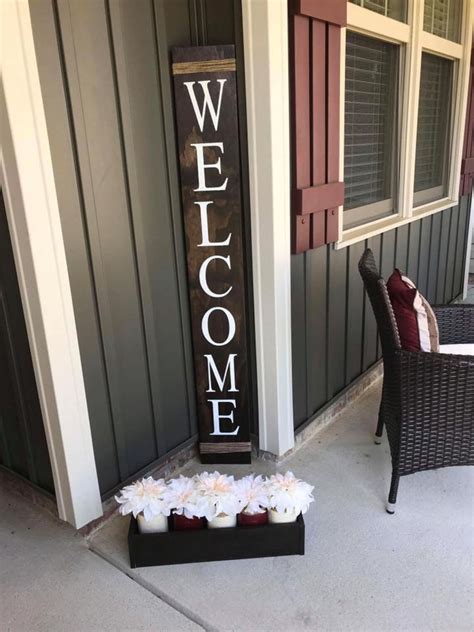 Front Porch Welcome Sign 5 Foot Welcome Sign Crazy Dogs Etsy