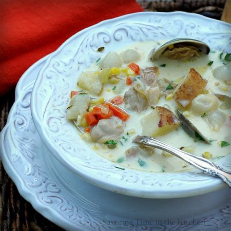 Clam Halibut And Sweet Corn Chowder Corn Chowder Cooking Recipes