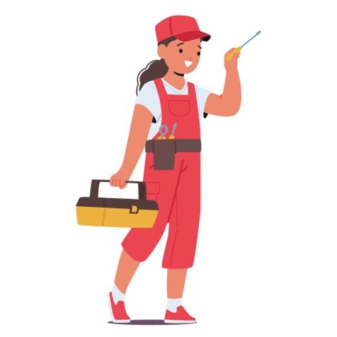 Handyman Plumber Blue Royalty Free Vector Image