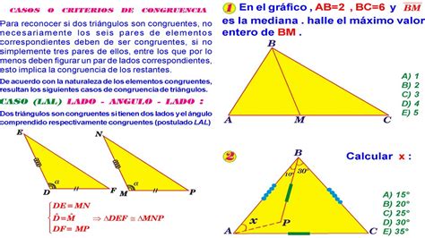 Congruencia de Triángulos Criterio LAL Lado Ángulo Lado Teoría y