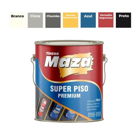 Tinta Pisos E Muros Super Resistência Premium Maza 3 6l Azul