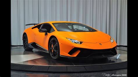 Lamborghini Huracan Performante ANGRY MATT ORANGE BULL Start Up Drive