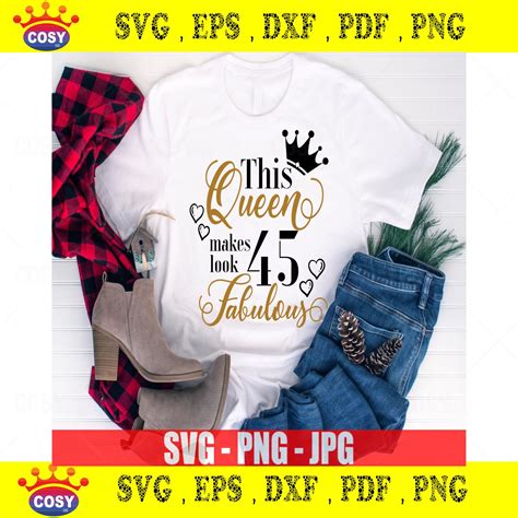 This Queen Makes Look Fabulous Svg Th Birthday Svg Birthday