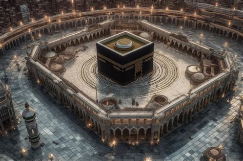 Premium Photo Kaaba At Makkah Hajj Muslims Saudi Arabia Generative Ai