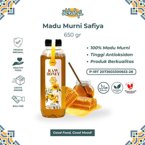 Jual Madu Murni Asli 650 Gram Safiya Raw Honey Premium Original