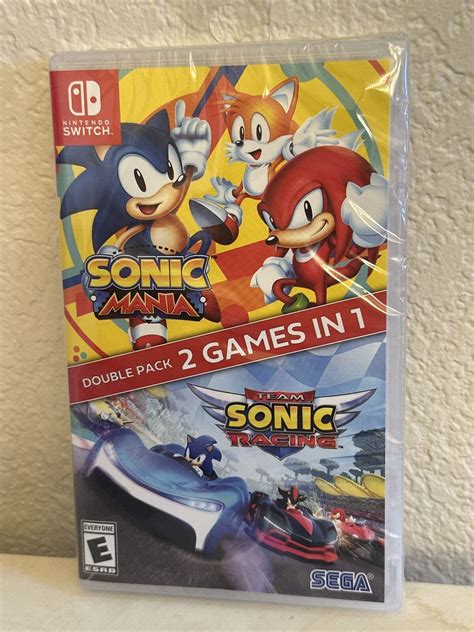 NSW Sonic Mania Team Sonic Racing Double Pack Nintendo Switch