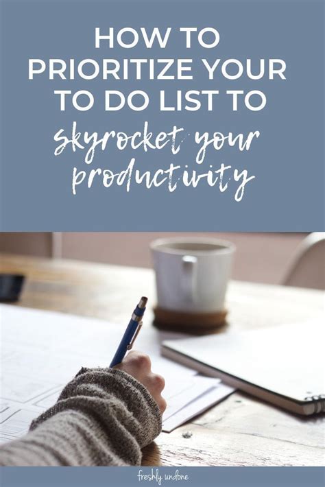 How To Prioritize Your To Do List To Increase Productivity To Do List