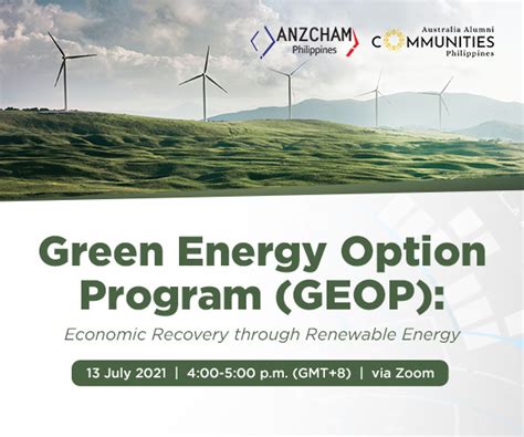 Green Energy Option Program Economic Recovery Through Renewable Energy