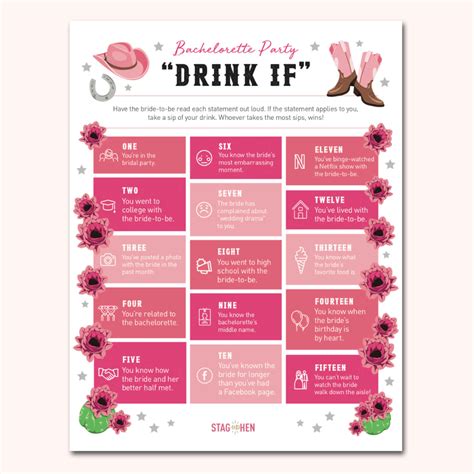 Nashville Printable Bachelorette Party Games Digital Pdf Download