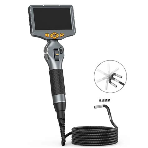 Teslong 6 5MM Articulating Borescope 5 Inches IPS 180 Degree Steering