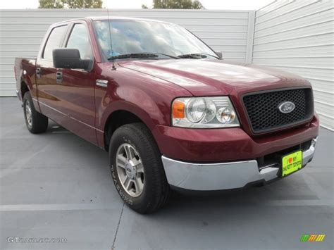 Dark Toreador Red Metallic 2005 Ford F150 Xlt Supercrew Exterior Photo 73908688