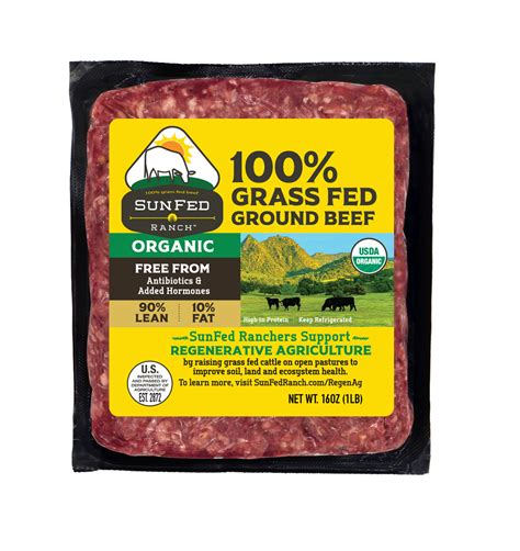 Organic Ground Beef 90 10 Sunfed Ranch