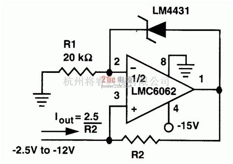 电源电路中的精密的负极电流源电路图 将睿