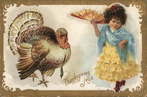 Thanksgiving Joys Children Postcard