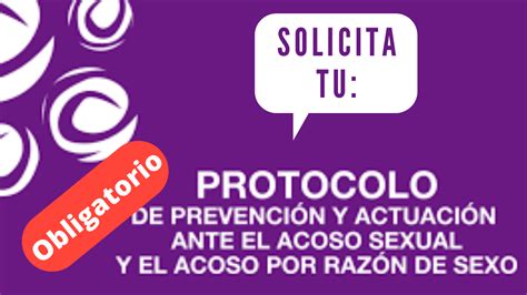 Protocolo Prevención Acoso Sexual Y Acoso Por Razon De Sexo Afonvi