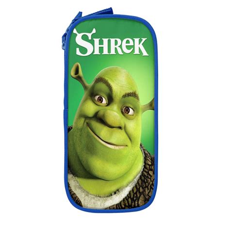 Shrek Big Capacity Pencil Case Bag With Zipper Aesthetic Pencil Pouch