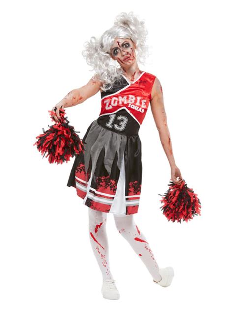 Zombie Cheerleader Womens Costume All Ladies Halloween Costumes