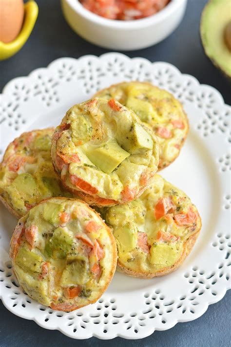 Tex-Mex Avocado Egg Muffins {Low Carb, Paleo, Low Cal, GF} - Skinny ...