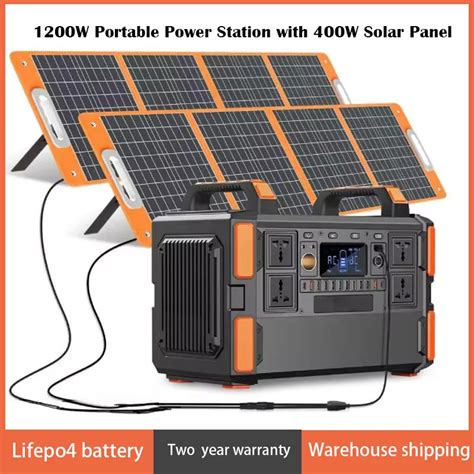 Estaci N De Energ A Port Til Con Panel Solar 1000w 1008Wh 400W Bater A