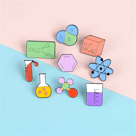 Chemistry Lab Enamel Pin Brooches Lapel Hard Enamel Element Etsy