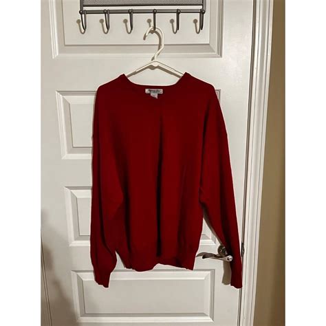 Roundtree Yorke Platnimum Label Red V Neck Sweater Depop