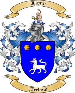 Flynn Family Crest from Ireland by The Tree Maker