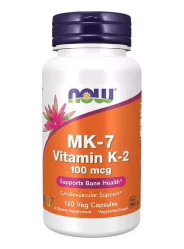 Vitamina K Mk Mcg Now Foods C Psulas Vegetarianas Sabor Sin