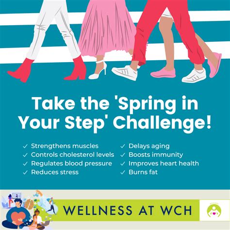 Take The Spring Into Your Step Challenge With The Wellness And