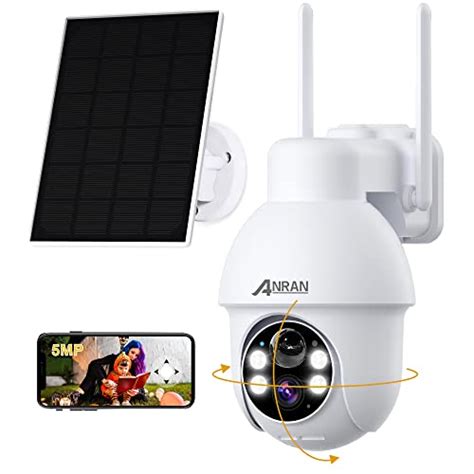 Anran Mp Security Cameras Wireless Outdoor Solar Security Camera