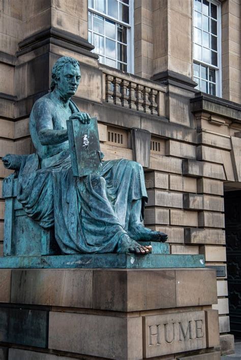 Est Tua De David Hume Royal Mile Edinburgh Esc Cia Imagem De Stock