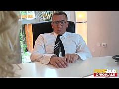 Fakehub Hot Blonde German Secretary Anny Aurora Thinks Her New Boss Is The Delivery Guy And