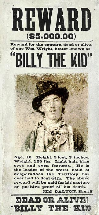 Billy the Kid Wanted Poster Greeting Card for Sale by Jon Neidert