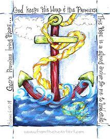 Anchor Print Hebrews Bible Art Journaling Bible Verse Art