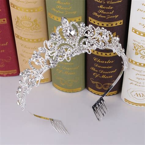 Strass Braut Tiara Hochzeitskrone Kristall Diadem Ebay