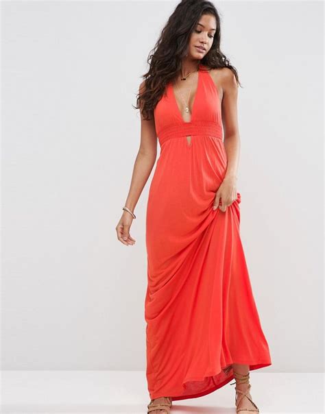 Asos Jersey Halter Maxi Beach Dress At Latest Fashion