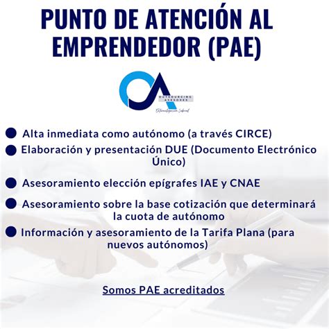 PAE Punto de Atención al Emprendedor