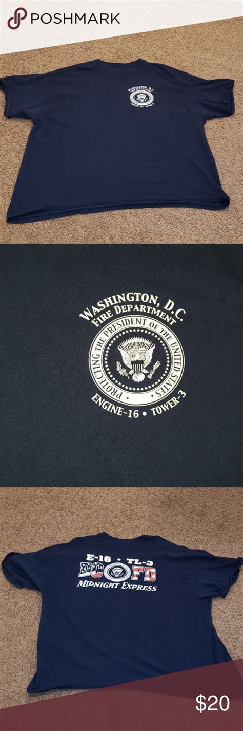 MENS WASHINGTON DC FIRE DEPARTMENT SHIRT! | Fire department shirts ...