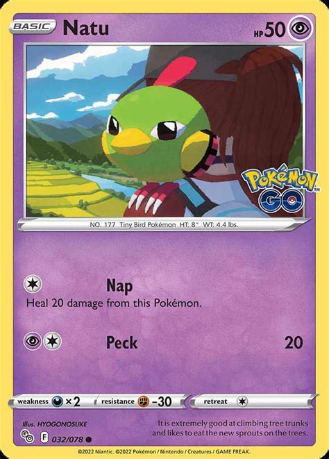 Natu Pgo 32 Pokémon Card Database Pokemoncard