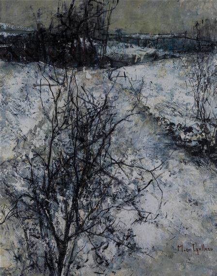 Michel De Gallard Winter Landscape Mutualart