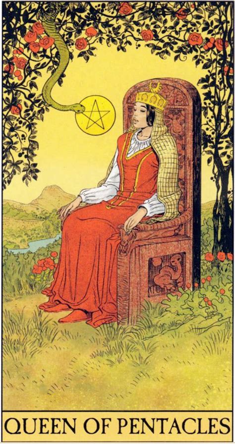 Queen Of Pentacles Before Tarot Simona Rosi Eon With P Alligo C