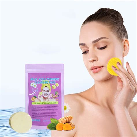 Yforlp Kojic Acid And Turmeric Cleansing Pads Count Turmeric