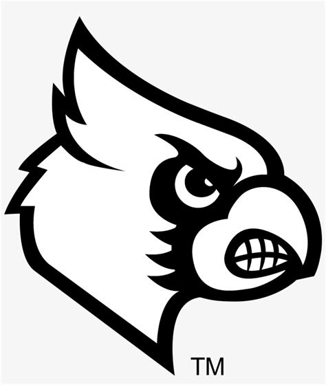 Freeuse Cardinal Svg Black And White - Louisville Cardinals Logo Png ...