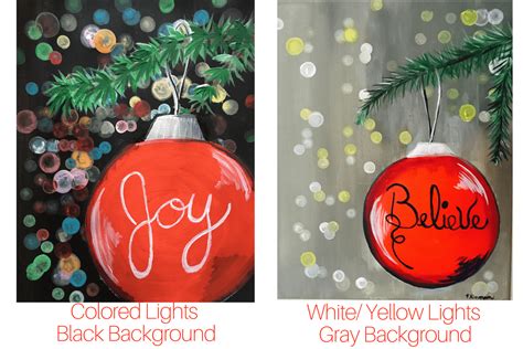 How To Paint An Ornament With Blurry Lights Tracies Canvas Tutorials