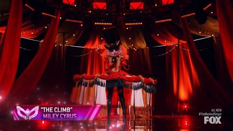 Ringmaster Performs The Climb By Miley Cyrus Masked Singer S7 E4