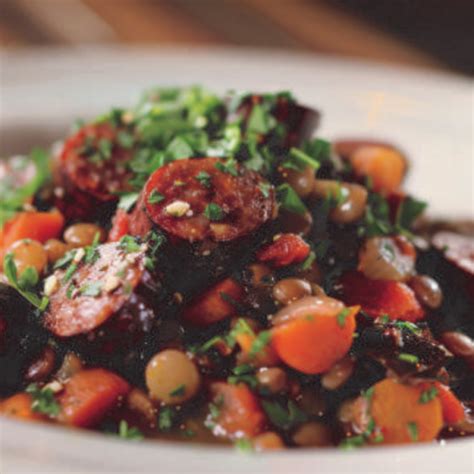 Smoky Lentil Stew With Chorizo And Kale Upgraded Health