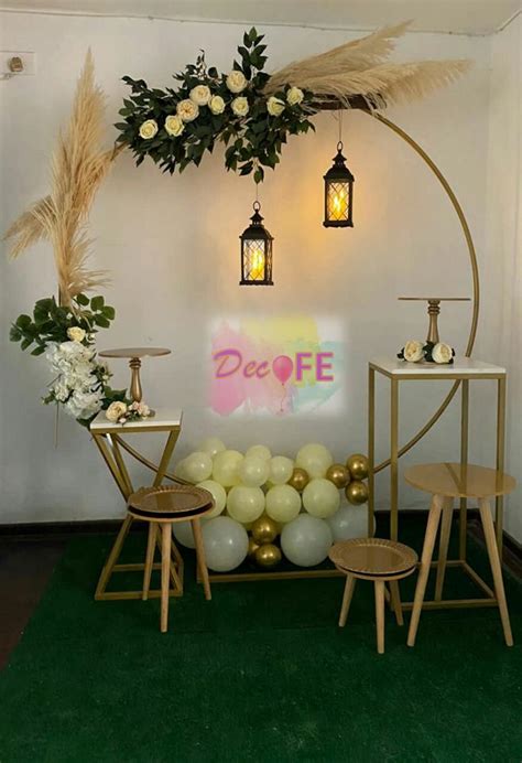 Decoración en aro de metal circular Birthday party themes Party