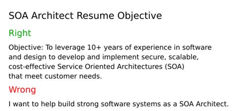 Top Soa Architect Resume Objective Examples Resumecat