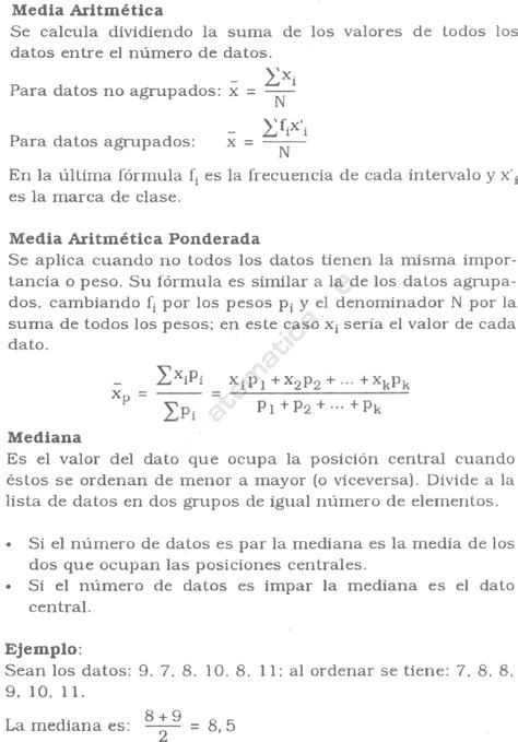 Estad Stica Ejemplos Y Ejercicios Resueltos De Secundaria O Media Pdf